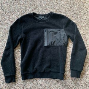 A.P.C. Synthetic Fuzzy Sweater with Tech Pocket